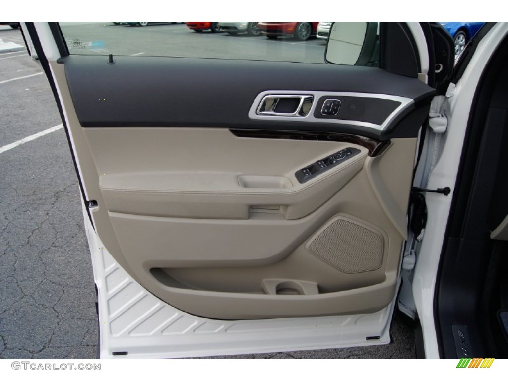 2012 Ford Explorer Limited Medium Light Stone Door Panel Photo #52695135