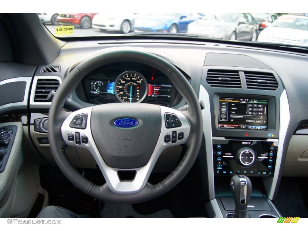 2012 Ford Explorer Limited Medium Light Stone Dashboard Photo #52695287