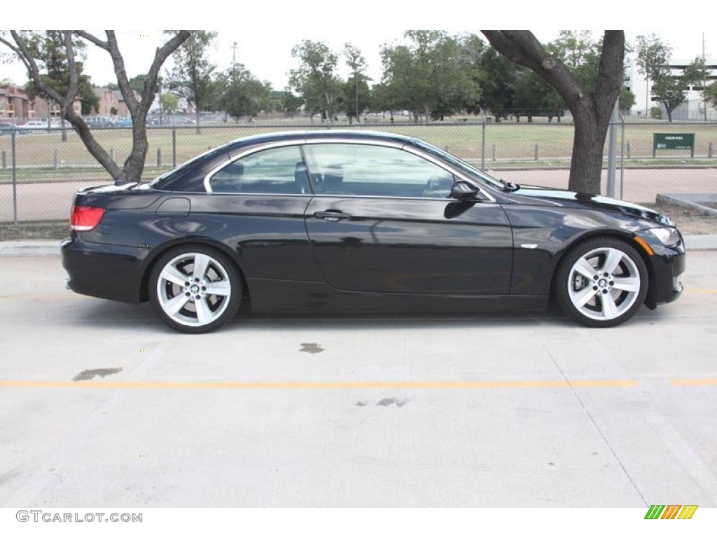 2008 3 Series 335i Convertible - Black Sapphire Metallic / Black photo #2