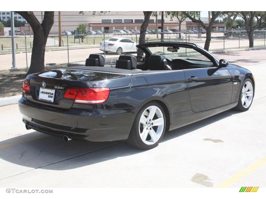 2008 3 Series 335i Convertible - Black Sapphire Metallic / Black photo #4