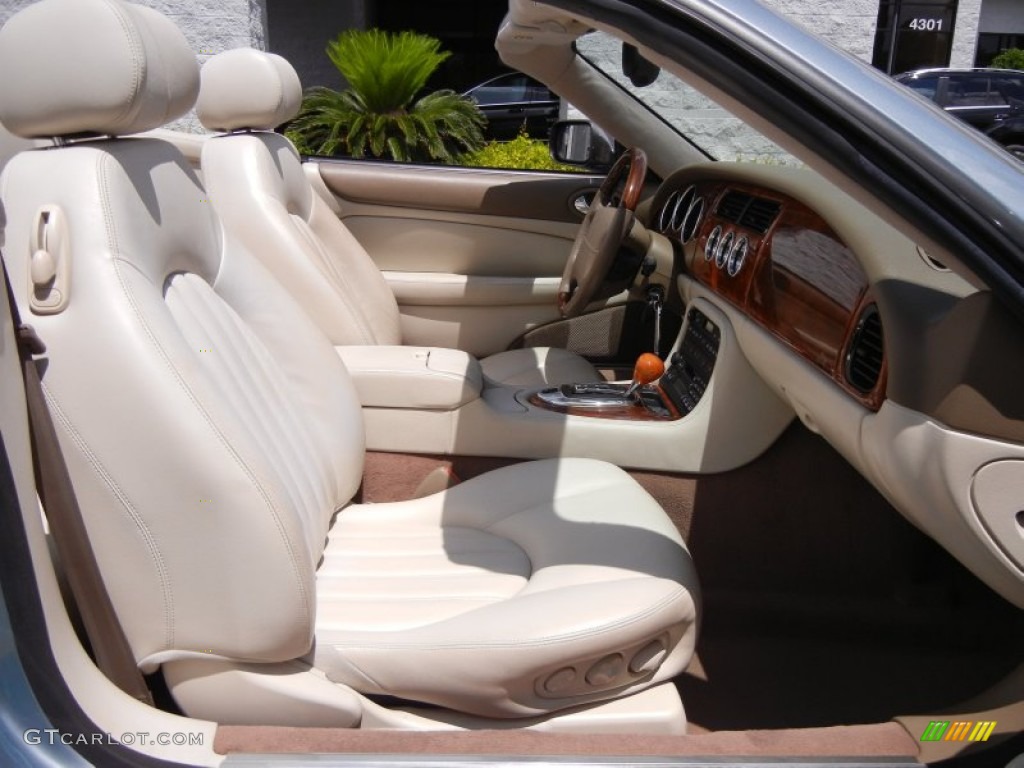 Ivory Interior 2004 Jaguar XK XK8 Convertible Photo #52695522