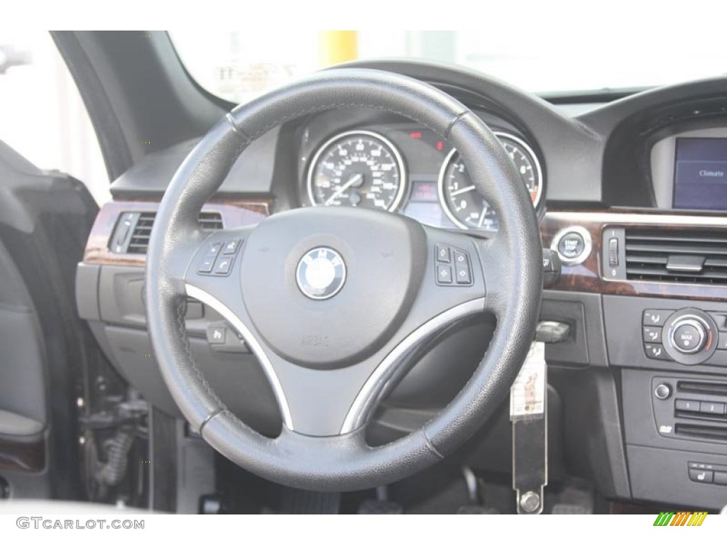 2008 3 Series 335i Convertible - Black Sapphire Metallic / Black photo #32