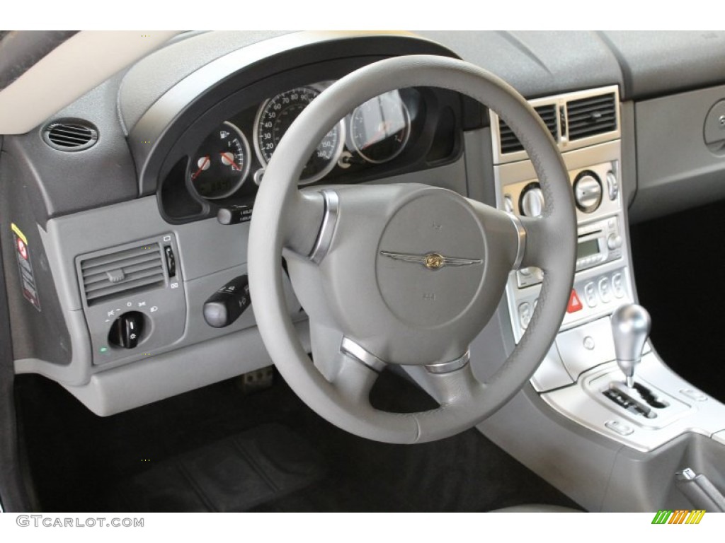 2006 Chrysler Crossfire Limited Roadster Dark Slate Gray/Medium Slate Gray Steering Wheel Photo #52696638