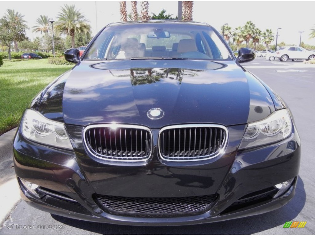 2009 3 Series 328i Sedan - Black Sapphire Metallic / Beige photo #3