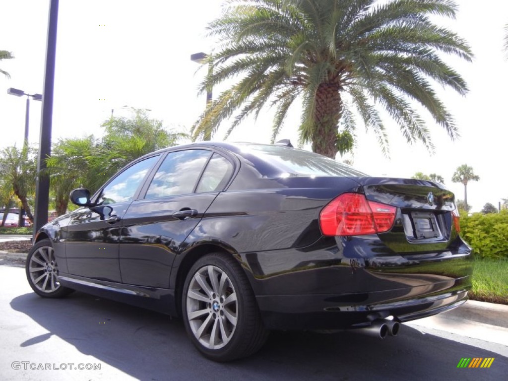 2009 3 Series 328i Sedan - Black Sapphire Metallic / Beige photo #8