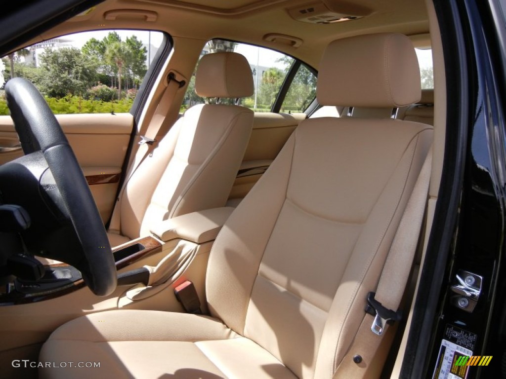 2009 3 Series 328i Sedan - Black Sapphire Metallic / Beige photo #12