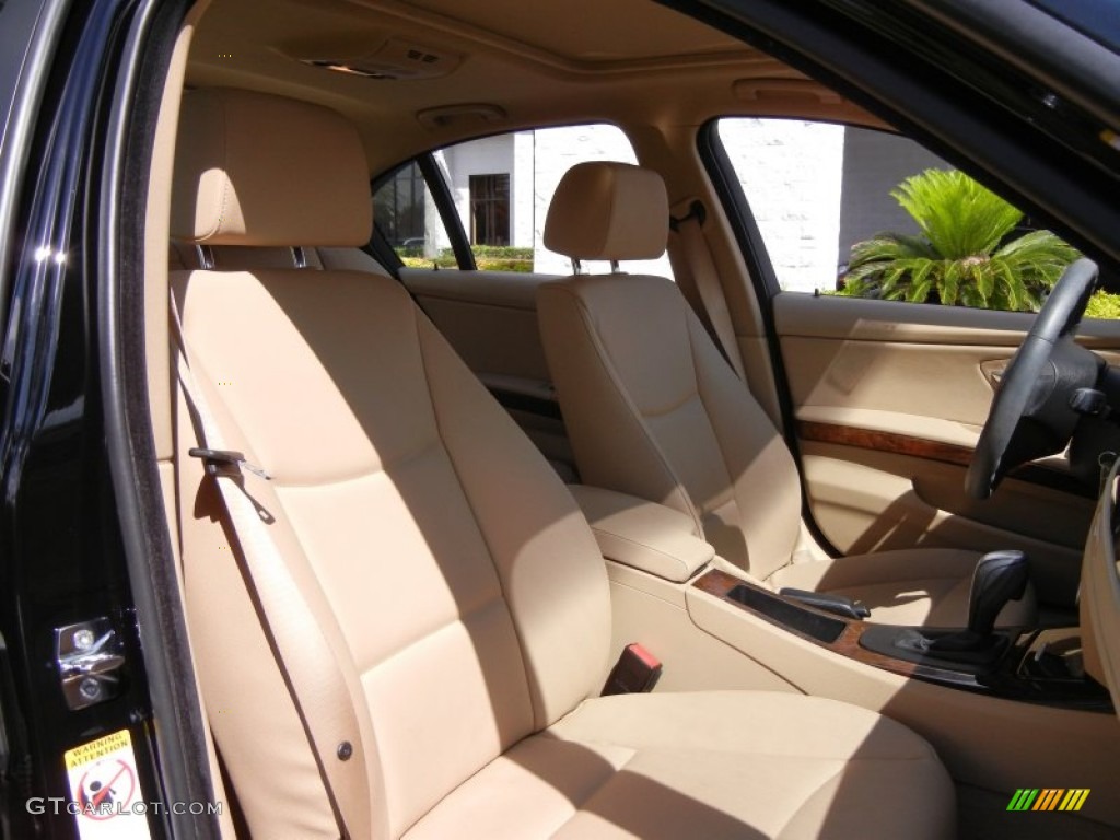 2009 3 Series 328i Sedan - Black Sapphire Metallic / Beige photo #18