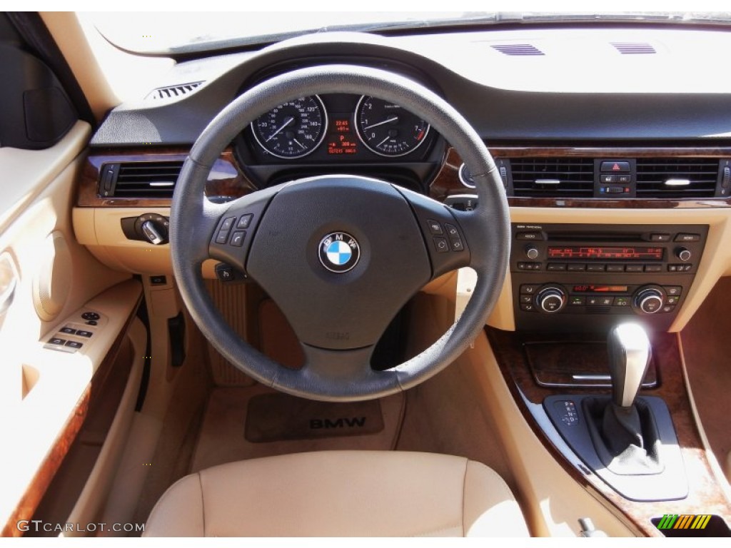 2009 3 Series 328i Sedan - Black Sapphire Metallic / Beige photo #21