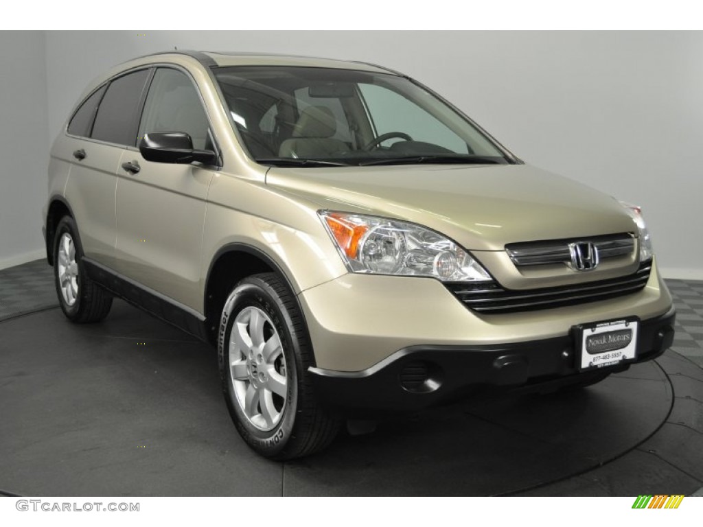 2008 CR-V EX 4WD - Borrego Beige Metallic / Ivory photo #7