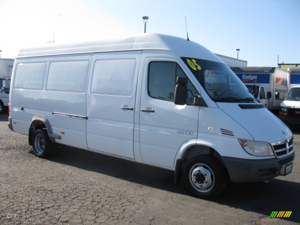 Arctic White Dodge Sprinter Van