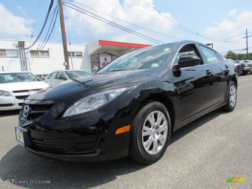 2009 MAZDA6 i Sport - Ebony Black / Black photo #1