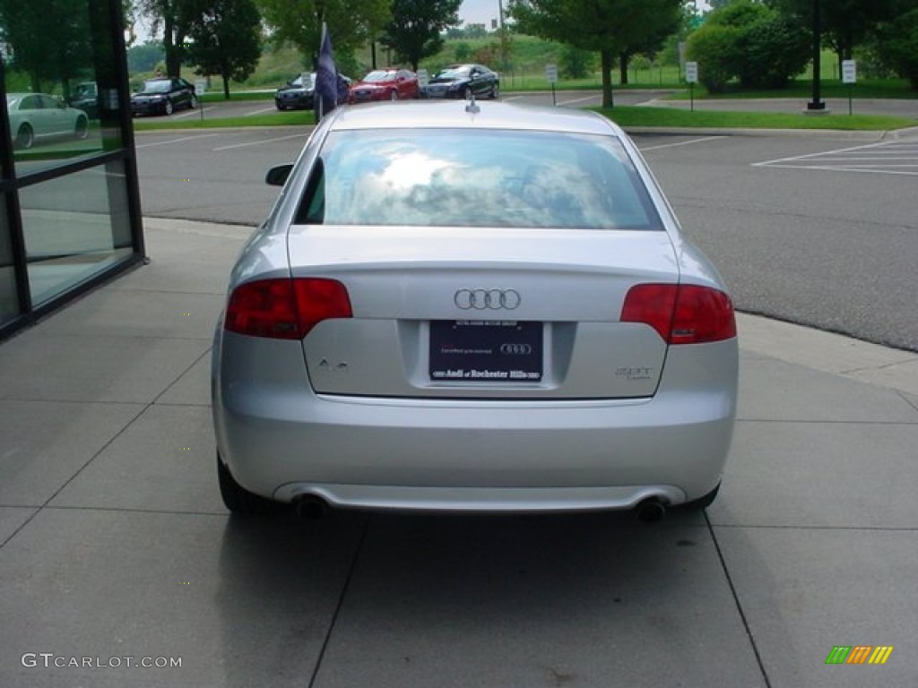 2008 A4 2.0T quattro S-Line Sedan - Light Silver Metallic / Black photo #4