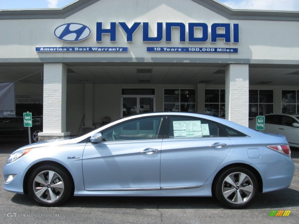 Blue Sky Metallic 2011 Hyundai Sonata Hybrid Exterior Photo #52700559
