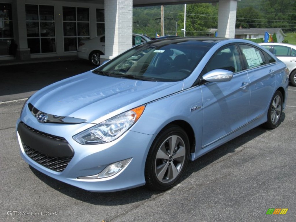 Blue Sky Metallic 2011 Hyundai Sonata Hybrid Exterior Photo #52700568