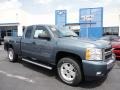 2011 Blue Granite Metallic Chevrolet Silverado 1500 LT Extended Cab 4x4  photo #1