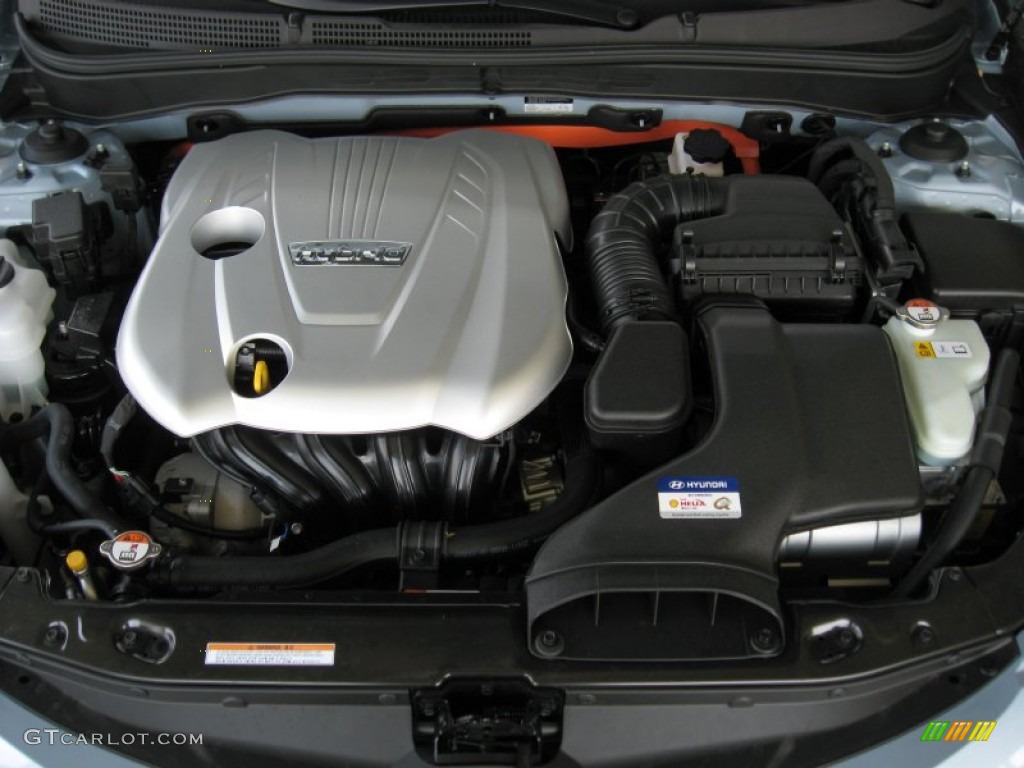 2011 Hyundai Sonata Hybrid 2.4 Liter h DOHC 16-Valve D-CVVT 4 Cylinder Gasoline/Electric Hybrid Engine Photo #52700682