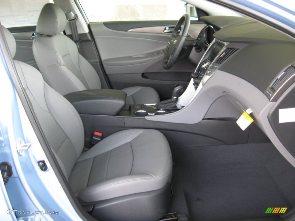 Gray Interior 2011 Hyundai Sonata Hybrid Photo #52700835