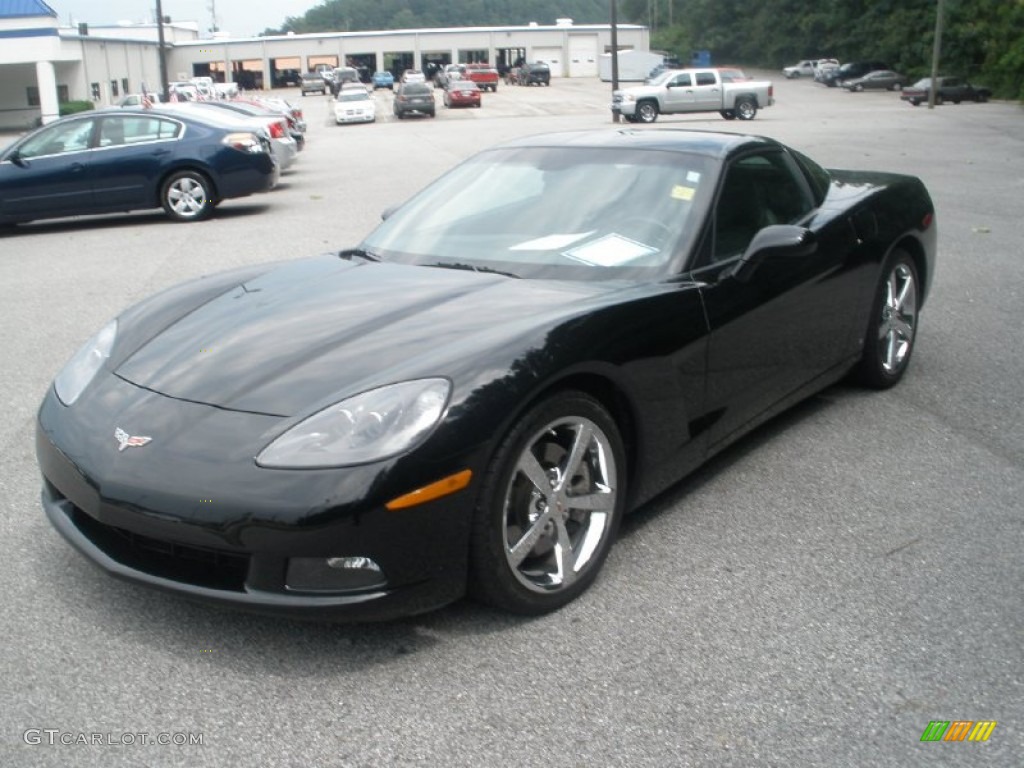 2009 Corvette Coupe - Black / Ebony photo #11