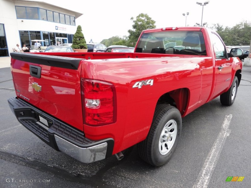 2011 Silverado 1500 Regular Cab 4x4 - Victory Red / Dark Titanium photo #7