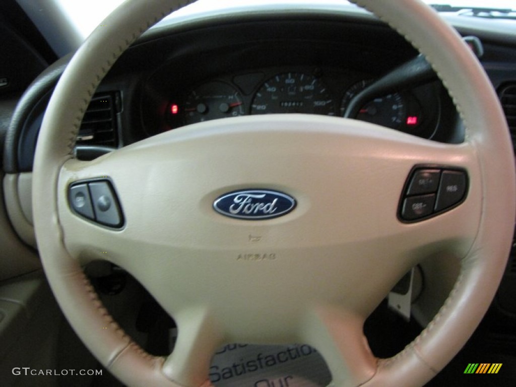 2000 Ford Taurus SEL Medium Parchment Steering Wheel Photo #52701711