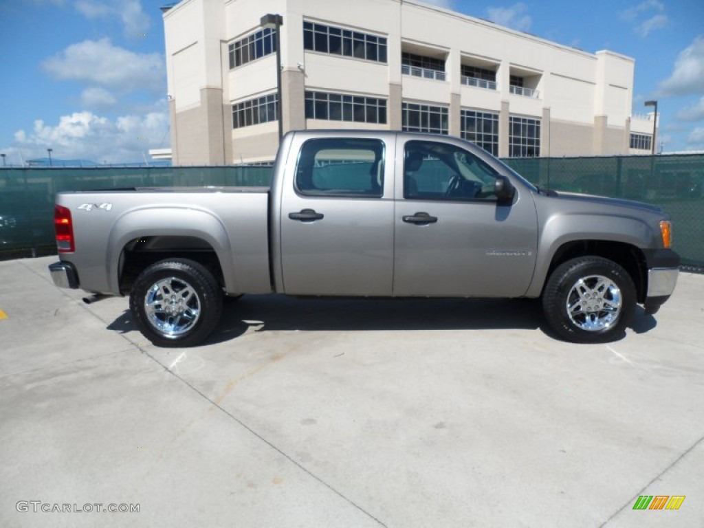 Steel Gray Metallic 2009 GMC Sierra 1500 Work Truck Crew Cab 4x4 Exterior Photo #52701852