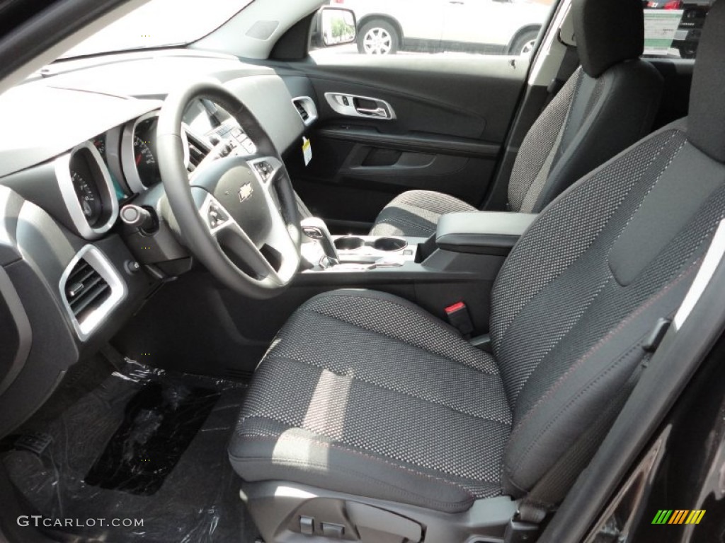 2012 Equinox LT AWD - Black Granite Metallic / Jet Black photo #10
