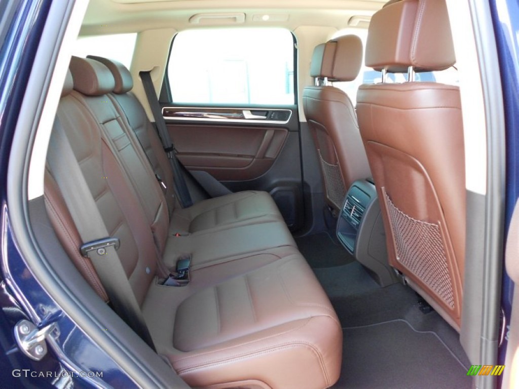 Saddle Brown Interior 2012 Volkswagen Touareg TDI Lux 4XMotion Photo #52704405