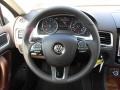 Saddle Brown 2012 Volkswagen Touareg TDI Lux 4XMotion Steering Wheel