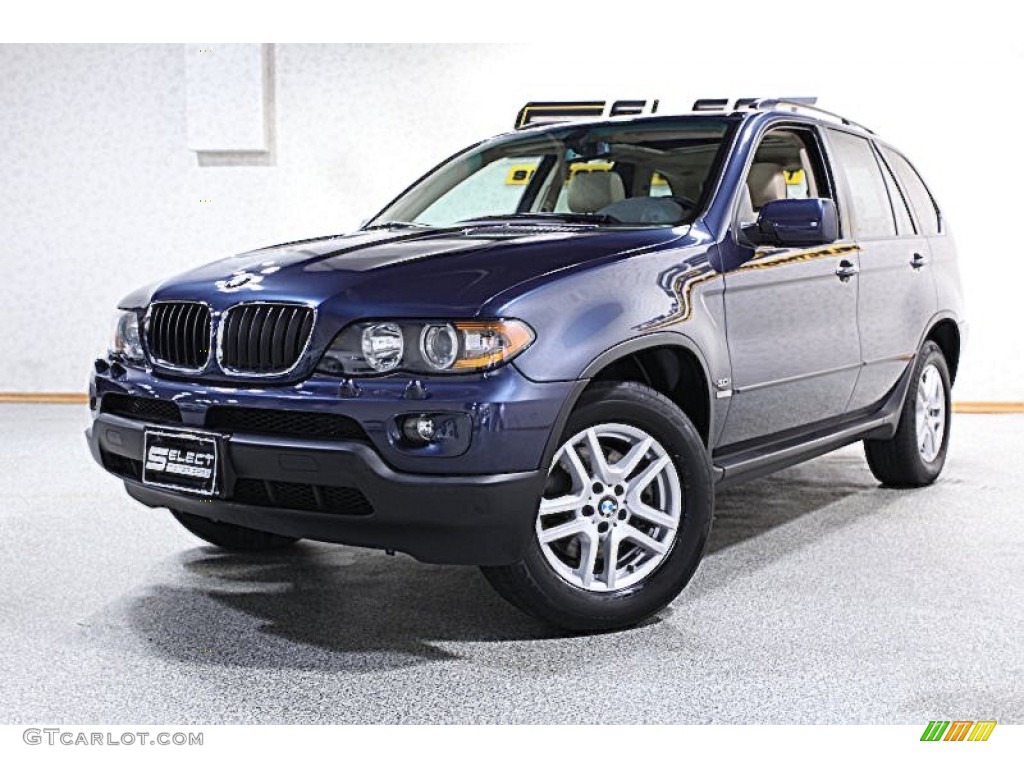 2006 X5 3.0i - Toledo Blue Metallic / Beige photo #1