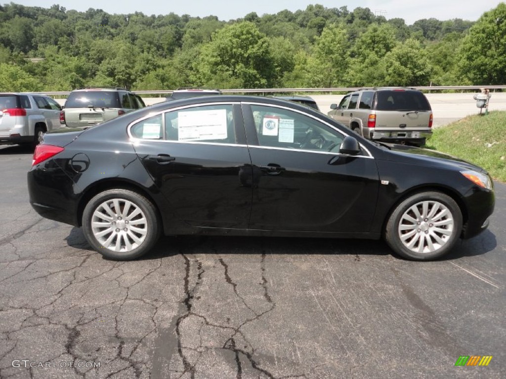 2011 Regal CXL Turbo - Carbon Black Metallic / Ebony photo #6