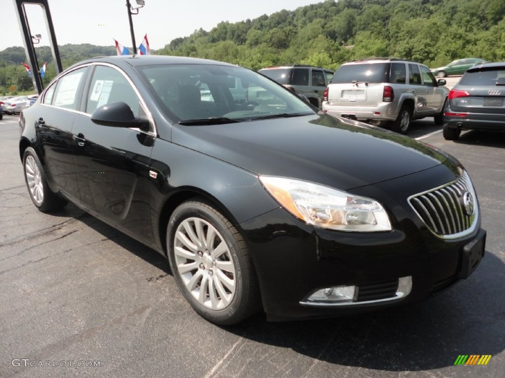 2011 Regal CXL Turbo - Carbon Black Metallic / Ebony photo #7