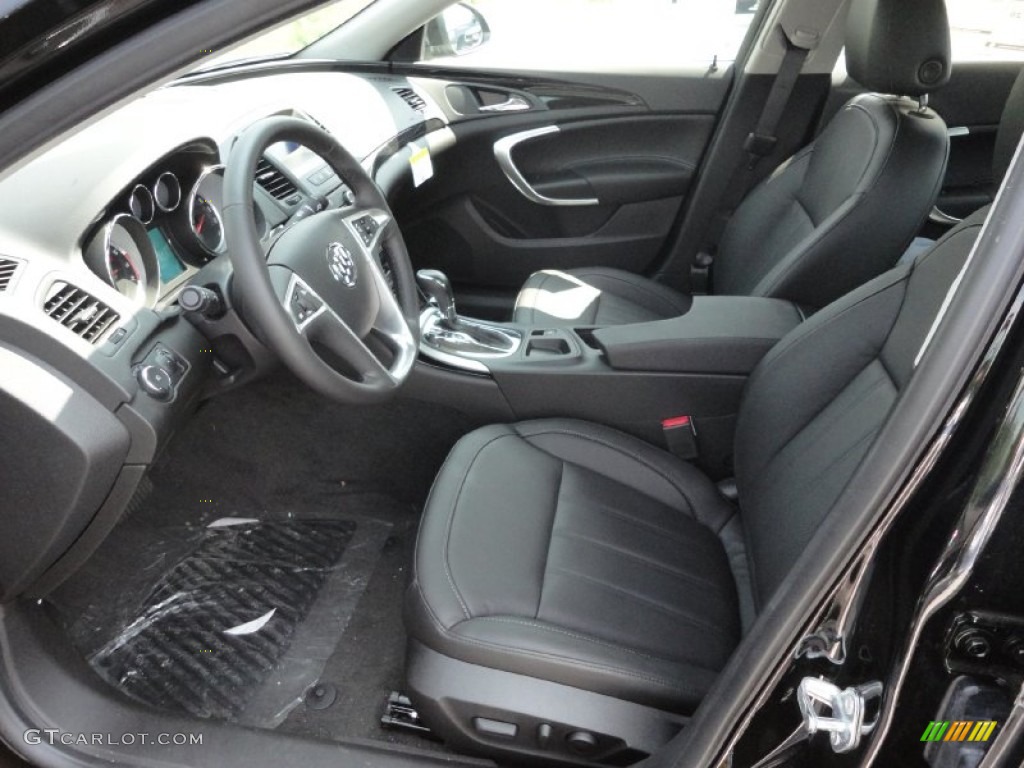 2011 Regal CXL Turbo - Carbon Black Metallic / Ebony photo #10