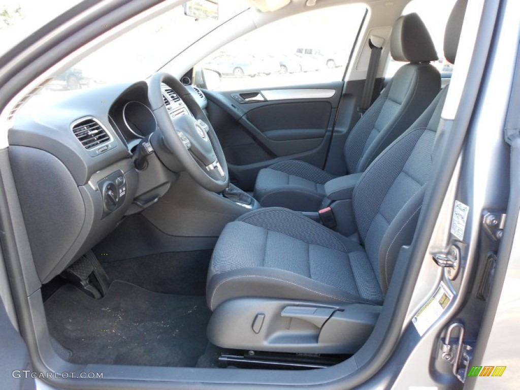 Titan Black Interior 2012 Volkswagen Golf 4 Door TDI Photo #52706013