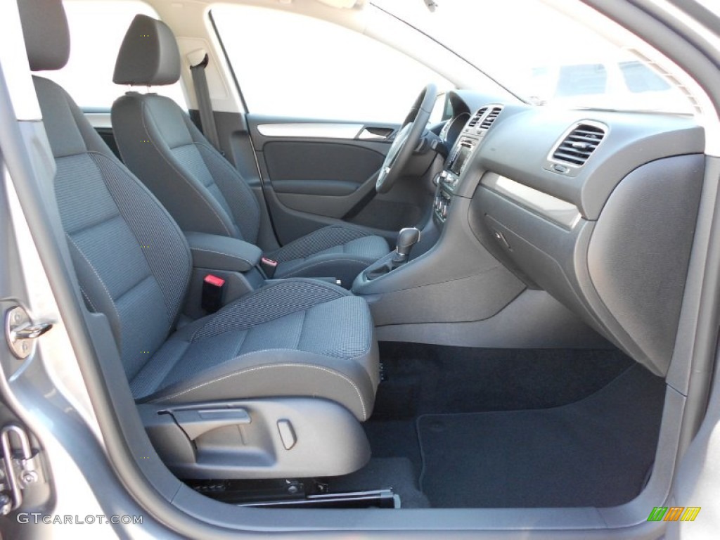 Titan Black Interior 2012 Volkswagen Golf 4 Door TDI Photo #52706043