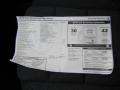 2012 Volkswagen Golf 4 Door TDI Window Sticker