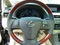 2011 Lexus RX Parchment Interior Steering Wheel Photo