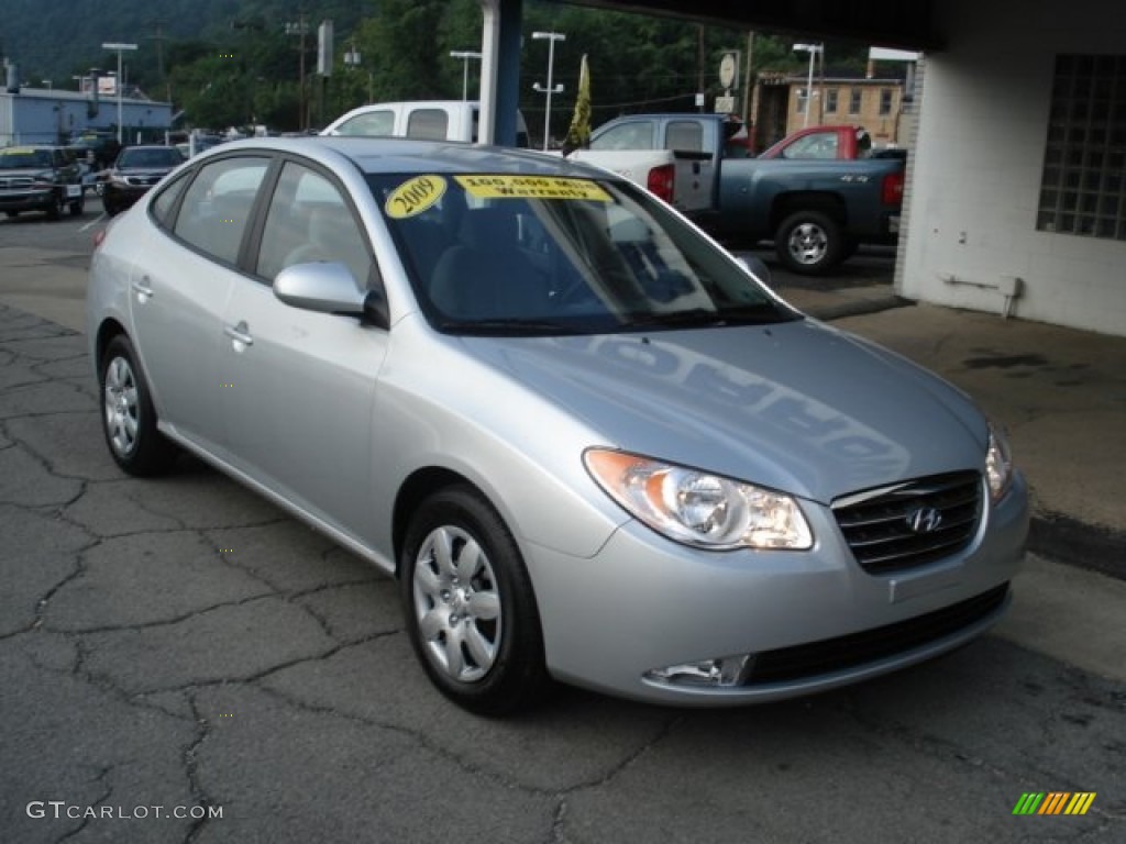 2009 Elantra GLS Sedan - Quicksilver / Gray photo #2