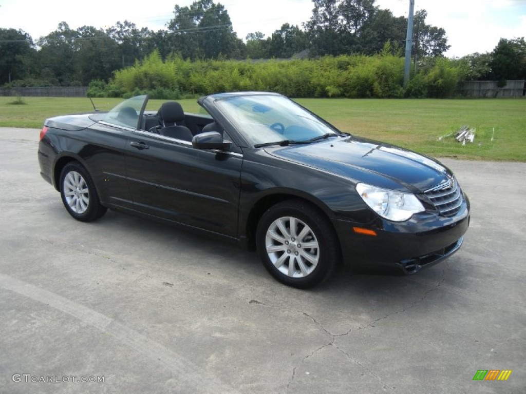 2010 Sebring Touring Convertible - Brilliant Black Crystal Pearl / Dark Slate Gray photo #1