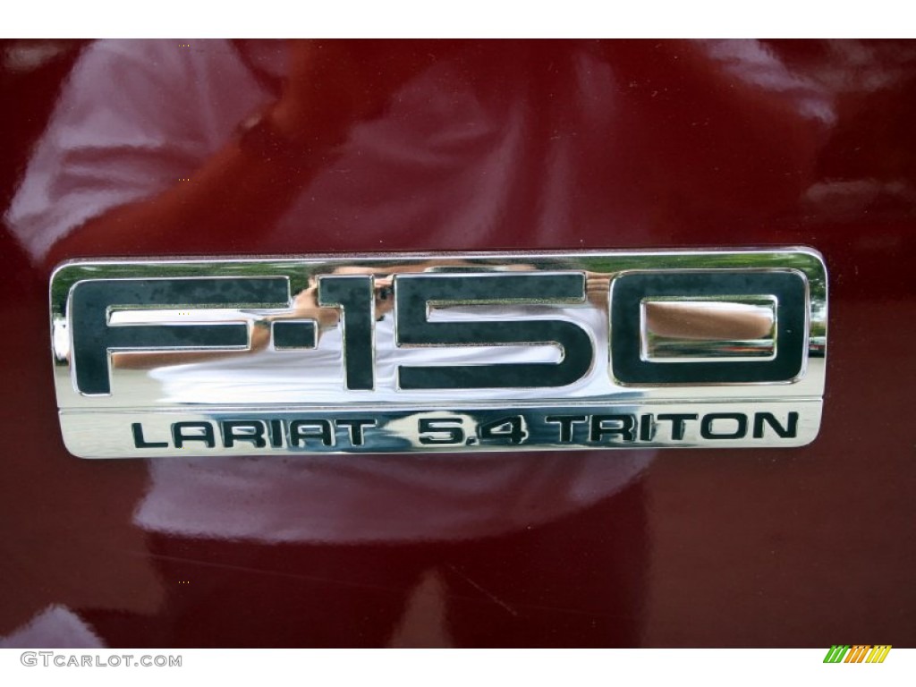 2004 F150 Lariat SuperCrew 4x4 - Dark Toreador Red Metallic / Tan photo #29