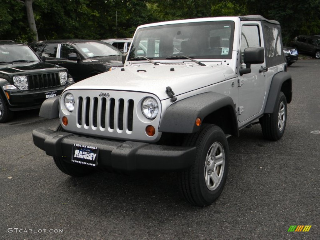 2008 Wrangler X 4x4 - Bright Silver Metallic / Dark Slate Gray/Medium Slate Gray photo #1