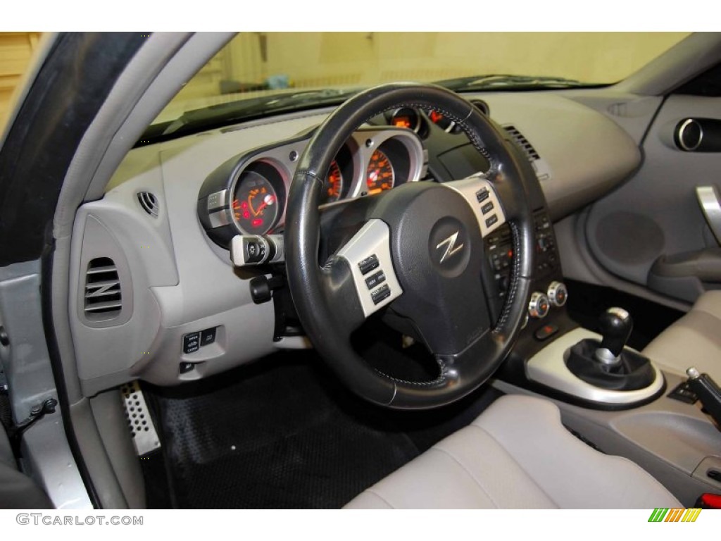 2008 Nissan 350Z Touring Roadster Frost Steering Wheel Photo #52713699