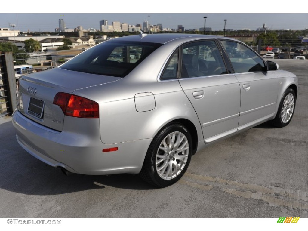 2008 A4 2.0T S-Line Sedan - Light Silver Metallic / Black photo #7