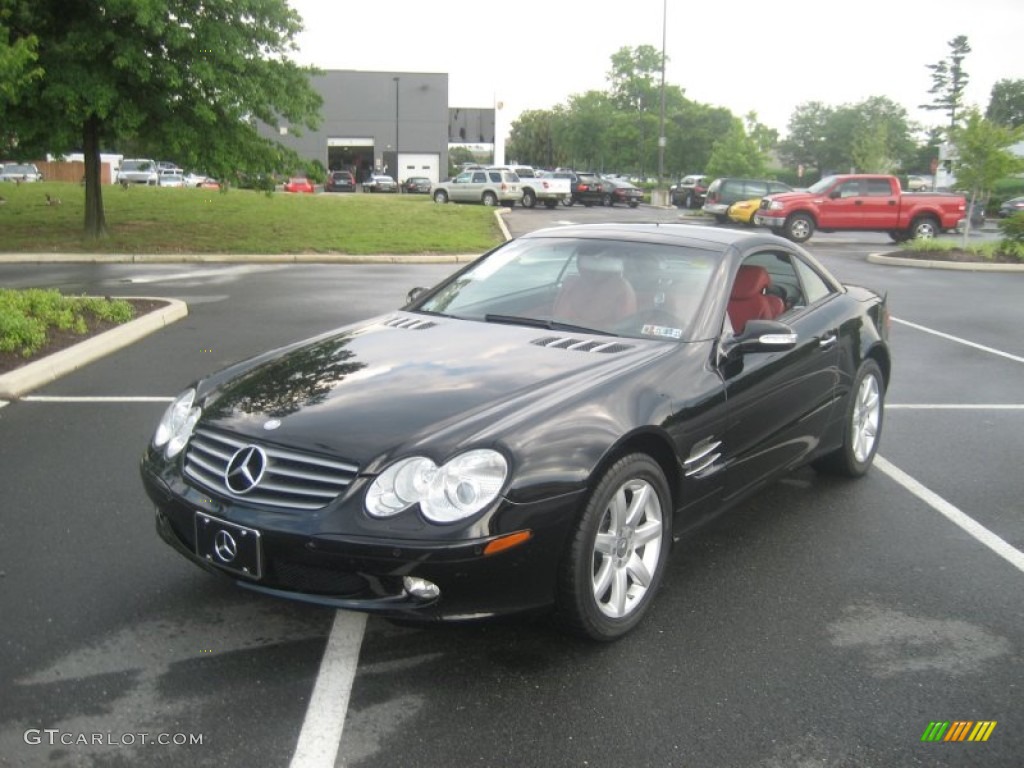 Black 2003 Mercedes-Benz SL 500 Roadster Exterior Photo #52715076