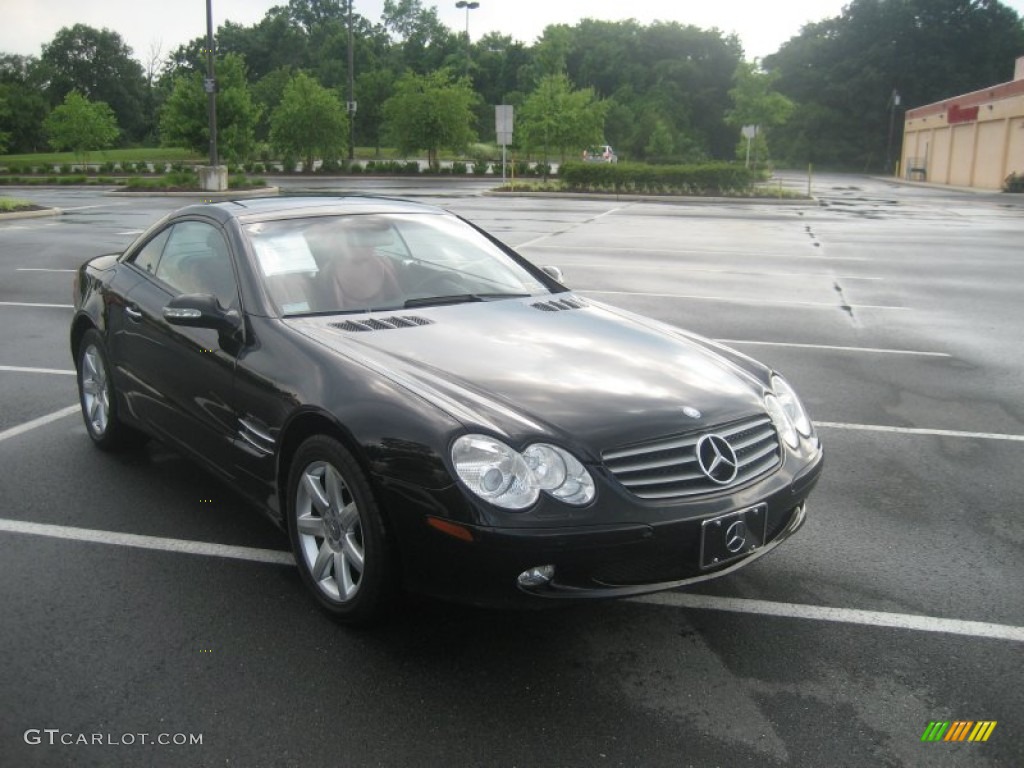 Black 2003 Mercedes-Benz SL 500 Roadster Exterior Photo #52715115