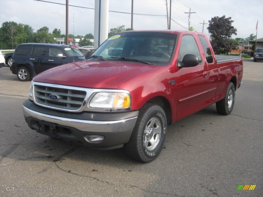 Burgundy Red Metallic 2003 Ford F150 XLT SuperCab Exterior Photo #52716030