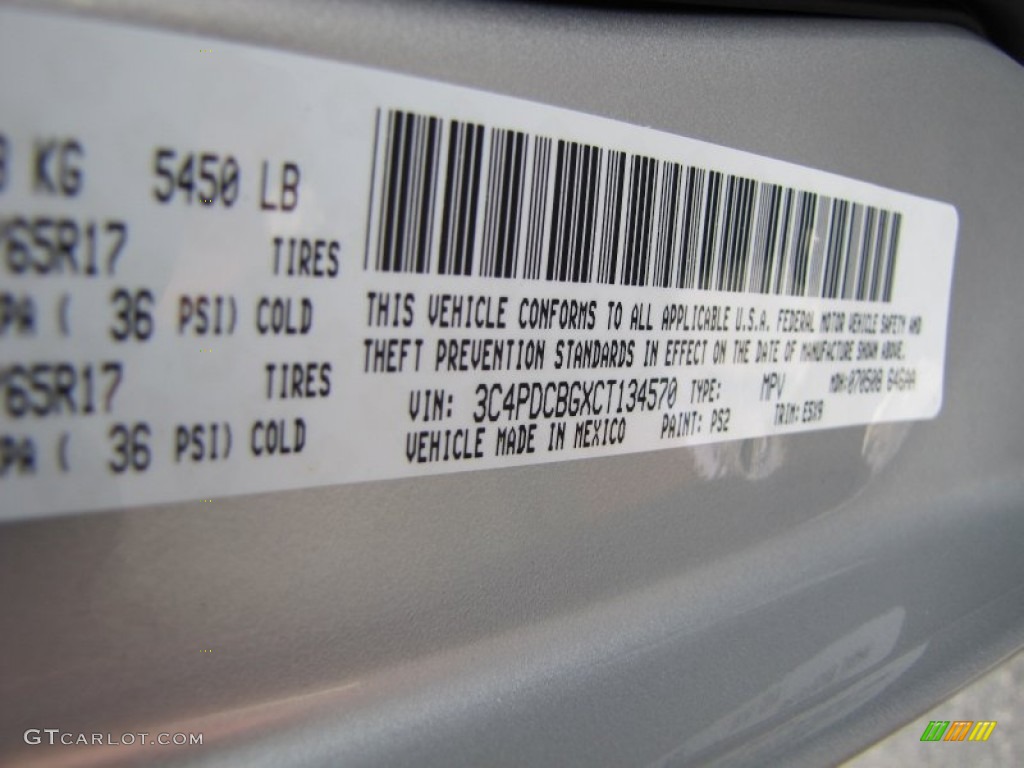 2012 Journey Color Code PS2 for Bright Silver Metallic Photo #52716456