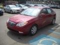 2007 Redfire Pearl Hyundai Elantra GLS Sedan  photo #7