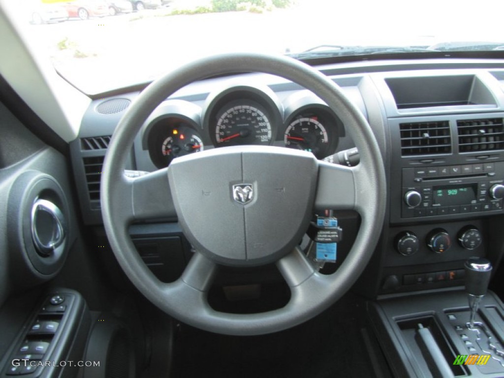 2009 Dodge Nitro SE Dark Slate Gray Steering Wheel Photo #52717755