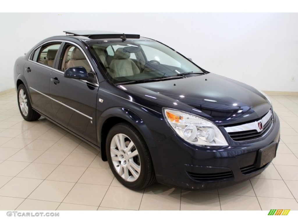 2007 Aura XE - Midnight Blue Metallic / Tan photo #1