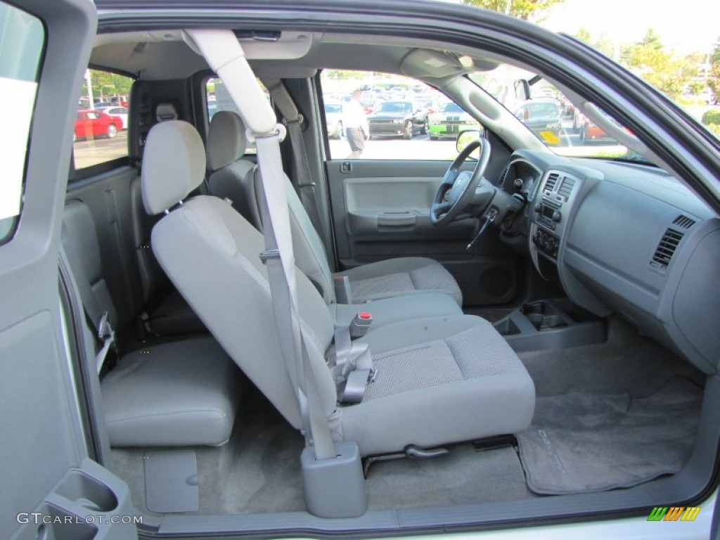 Medium Slate Gray Interior 2007 Dodge Dakota SLT Club Cab Photo #52718124